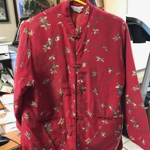 Oriental silk jacket